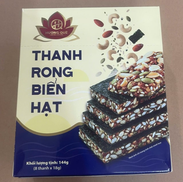 Thanh rong biển hạt Hương Quê 144g